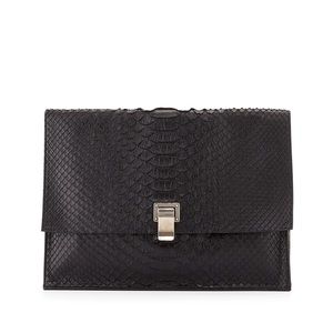 Proenza schouler lunch bag small python clutch